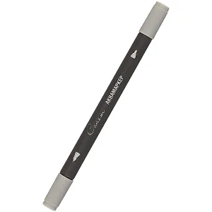 Маркер акварельный "Сонет", двухсторон., кисть и тонкий наконечник, серый, сонет