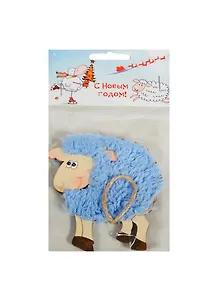 Магнит деревянный Овечка (упаковка)