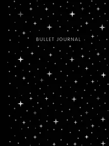 Книга для записей А5 160стр тчк. "Bullet Journal (ночное небо)" с наклейками