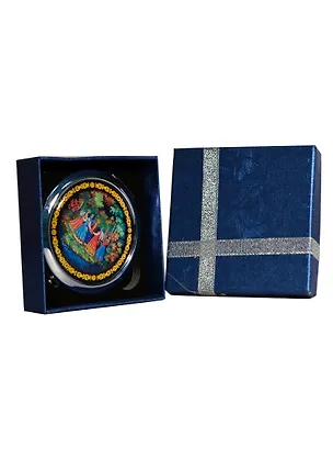 Зеркало металл с кнопкой D7"Палех.Хоровод" в коробочке (07CHE-34-250) 2388550