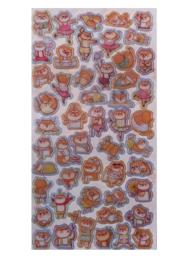 Наклейки бумажные «Funny cats» 2691821 — 1
