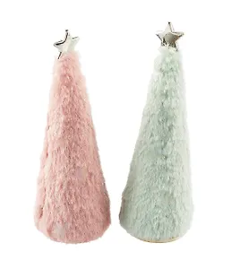 Новогоднее украшение Елочка со звездой (текстиль) (14х5см) (12-06277-NY-15)