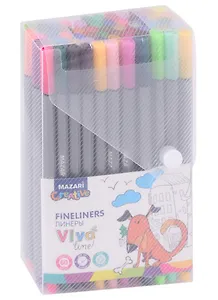 Ручки линеры Mazari, Vivo Line, 60 цветов 0,4 мм