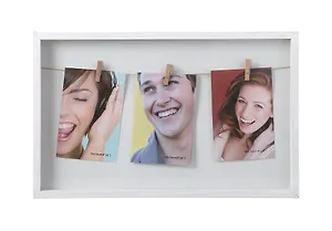 Фоторамка на 3 фото с прищепками (40,3х27) (193-117)