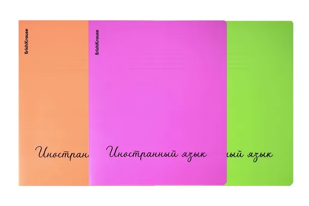 Тетрадь на кольцах «Neon. Иностранный язык» в ассортименте 48 листов в клетку - Erich Krause 3113308 — 1