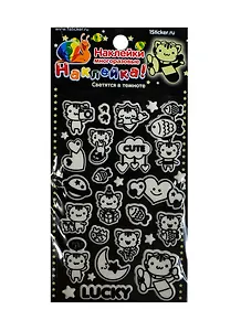 Наклейка декоративная светящаяся 2 Кошки 3 (100х200) (Наклей-ка) (упаковка)