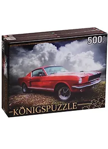 Пазл Konigspuzzle 500 эл. Красный ретроавтомобиль 50*34,5см. АЛК500-8329