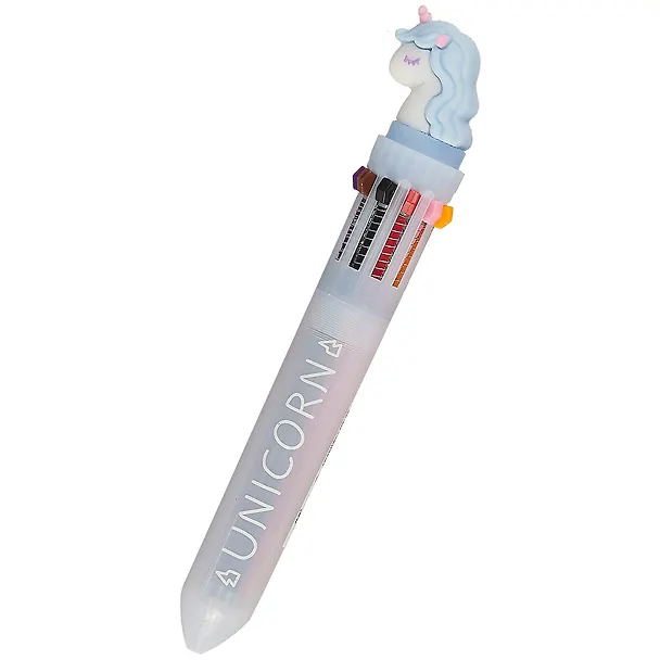 Шариковая ручка 10 цветов автоматическая, «Unicorn», в ассортименте 251657 — 3