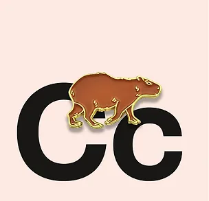 Значок Капибара (металл) (4627077847923) 3126555