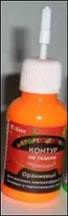 Флуоресцентный Контур по тканям акриловый Оранжевый (18мл) (К3417) 2312979