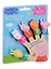 Игрушка, т.м. Peppa Pig, Пальчиковый театр 5 фигурок, в блистере — 2614844 — 1