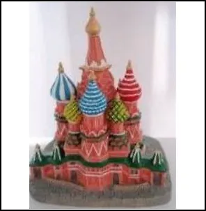 Декоративная фигурка Собор Василия Блаженного (17592) (коробка) 2308581