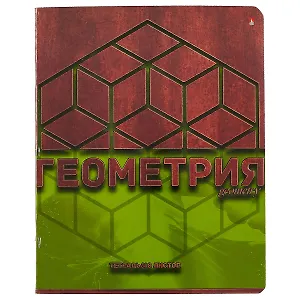 Тетрадь предметная в клетку Альт, "Металлографика New. Геометрия", 48 листов