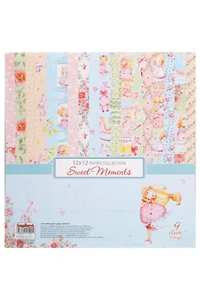 Набор бумаги для скрапбукинга 30,5х30,5см, 190гр/м Маленькая принцесса (9 двустор) 341848