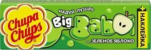 Жевательная резинка Чупа Чупс Бигбабол  Зелёное Яблоко, 21г