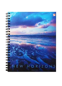 Тетрадь в клетку Unnika, "Морской пейзаж", 96 листов, в ассортименте