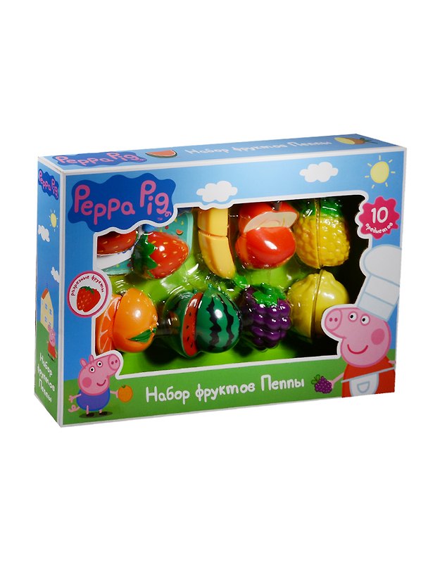 Игровой набор Росмэн т.м. Peppa Pig Набор фруктов 10 предметов 2520701 — 1