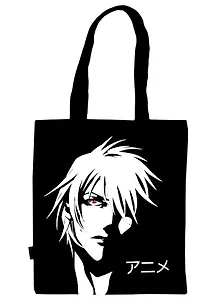 Сумка-шоппер Аниме Лицо (Сэйнэн), черная