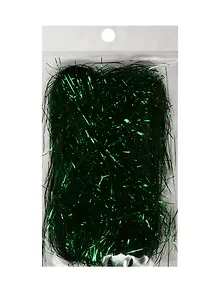 Дождик блестящий для декора в блистере 10гр зеленый