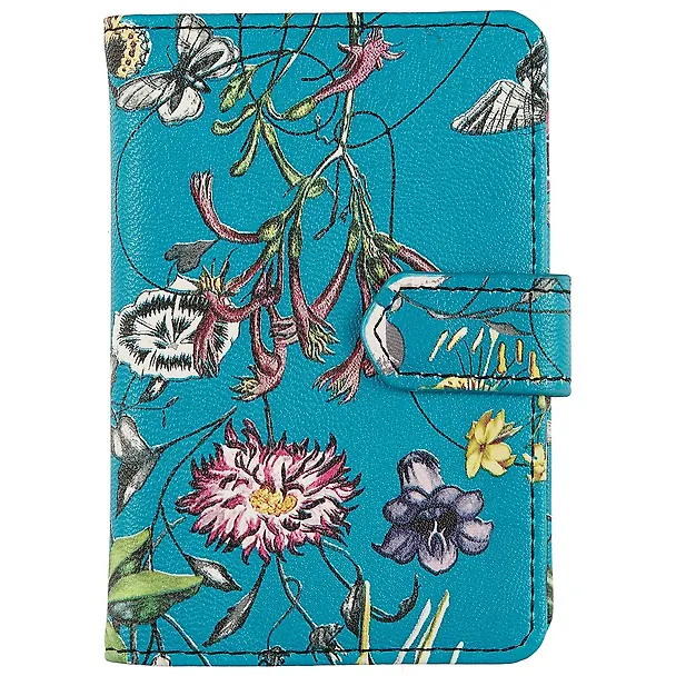 Визитница «Butterfly», бирюзовая, 24 карты, 11 x 7.5 см 248863 — 3