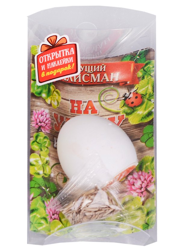 Сувенир растущая травка яйцо Талисман на удачу (13 см) (1263803) 2575763 — 1