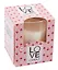 Свеча ароматическая в стакане Love candle Rosa (120г) (коробка) — 3113625 — 1