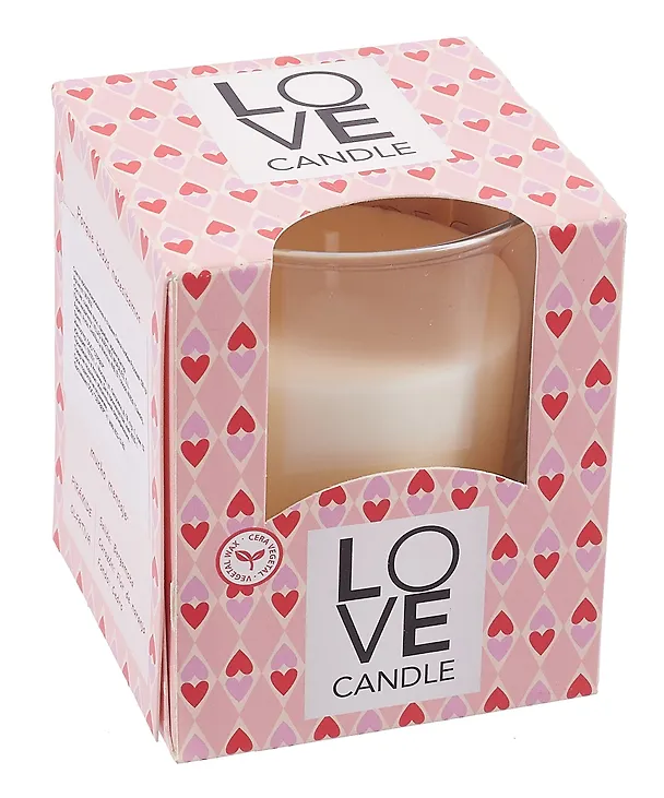 Свеча ароматическая в стакане Love candle Rosa (120г) (коробка) 3113625 — 1