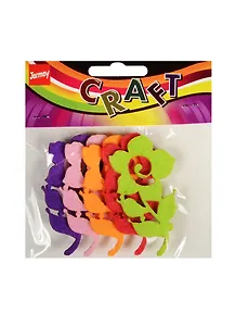 Набор для творчества Вырубки из фетра однослойные, цветы, 5шт