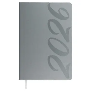 Ежедневник датированный 2026 год, А5, 176 листов, "Софт-тач", серый 3116493