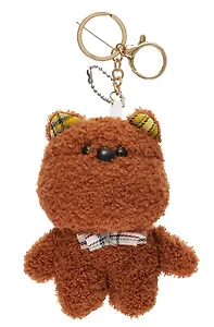 Брелок Мишка с бантиком (плюш) (10см) (12-0644-E9)