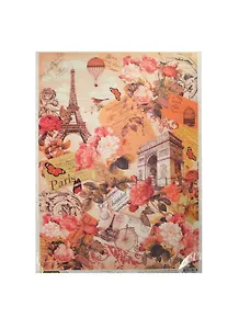 Рисовая бумага для декупажа Париж A3, 25г/м, CP00331