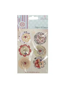 Набор брадсов для скрапбукинга (FBF003) (6шт.) (Рукоделие) (упаковка)