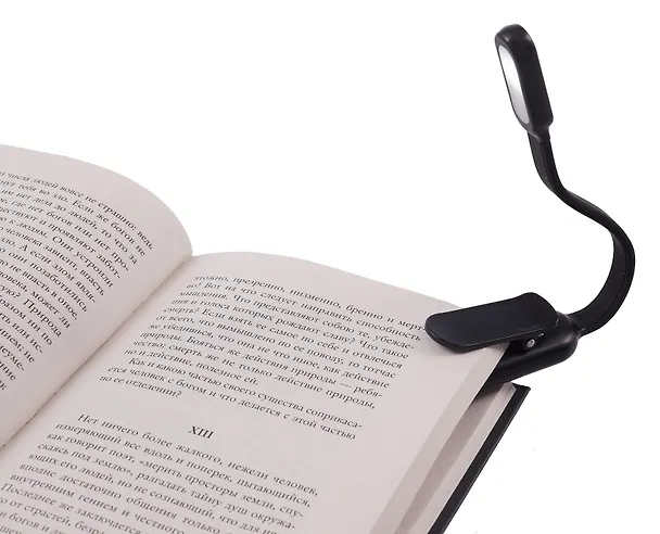 Мини-лампа LED для чтения, черная, micro USB, Читай-город 3111178 — 4