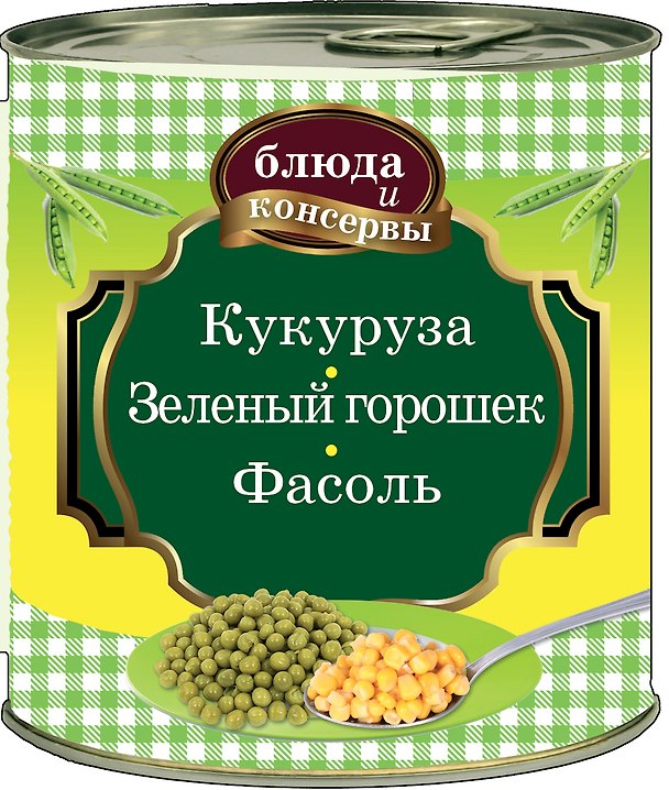 Книга Блюда и консервы. Кукуруза. Зеленый горошек. Фасоль. (Е. Левашева) — 1