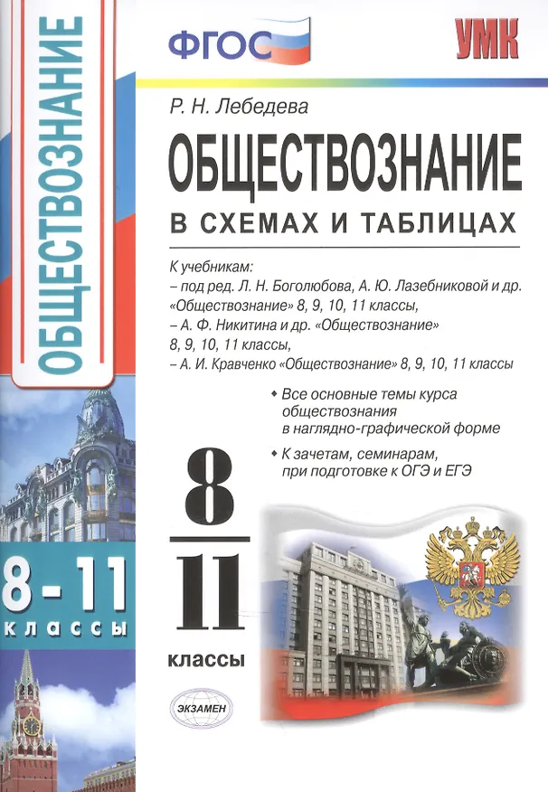 Книга Обществознание в схемах и таблицах. 8-11 классы. ФГОС (Рената Лебедева) — 4