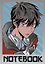 Книга для записей А5 96л кл. "Аниме Парень" 7БЦ, мат.ламинация — 2963190 — 1
