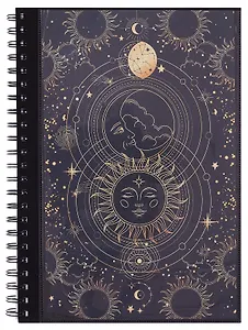 Тетрадь нелинованная Sun and moon, А4, 60 листов