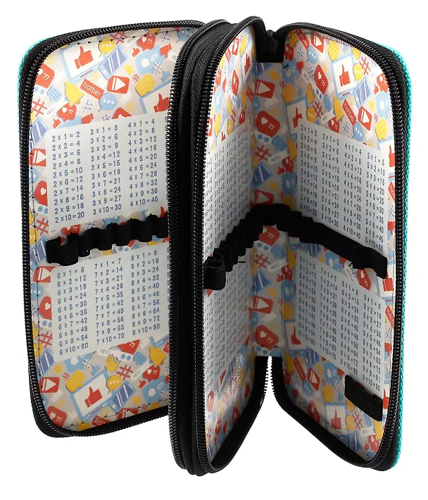 Пенал 2 отделения "Жизнь как игра" 19*11 см, молния 3020394 — 6