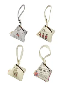 Кошелек треугольный на молнии Англия (ткань) (8,5)