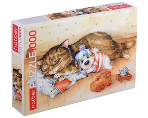 Пазл hatber "Милые зверушки", 1000 элементов