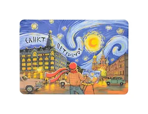 Сувенир, Магнит Санкт-Петербург: «Невский проспект, арт» р23_97