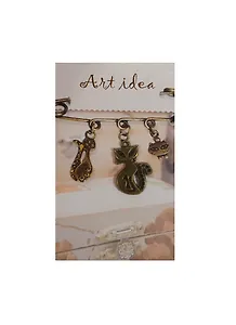 Кулон Кошка с хвостом (QA-2801) (1шт.) (упаковка)