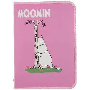 Папка для тетрадей А4 "Муми-тролли" 32,5*23*2,5, пластик, молния с трех сторон