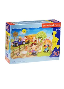 Пазл Castorland MIDI День на ферме 30эл, 32*23см В-03563