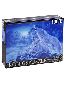 Пазл «Волки и Ночные горы» 1000 элементов, KonigsPuzzle