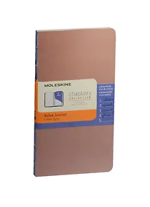 Записная книжка А6 48л лин. "Chapter" Slim розовая, Moleskine