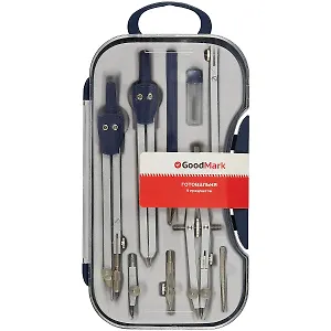 Готовальня, 9 предметов