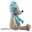 Игрушка мягкая, Мышонок Стасик в Шапке и Шарфе, 21 см (MT-MRT021919-21) — 2761260 — 2