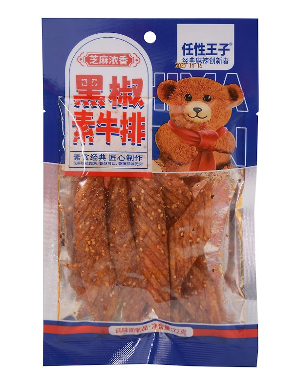 Снек Соевое мясо Shenyang Yangyang Стейк с черным перцем, 72г 3113218 — 1