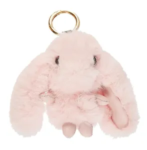 Брелок-помпон Кролик (иск.мех) (12 см) (12-0899-b4) Bookvalno